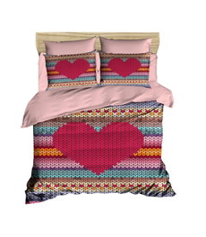 L'essentiel linge de maison Juego de Fundas de Edredón Doble Multicolor